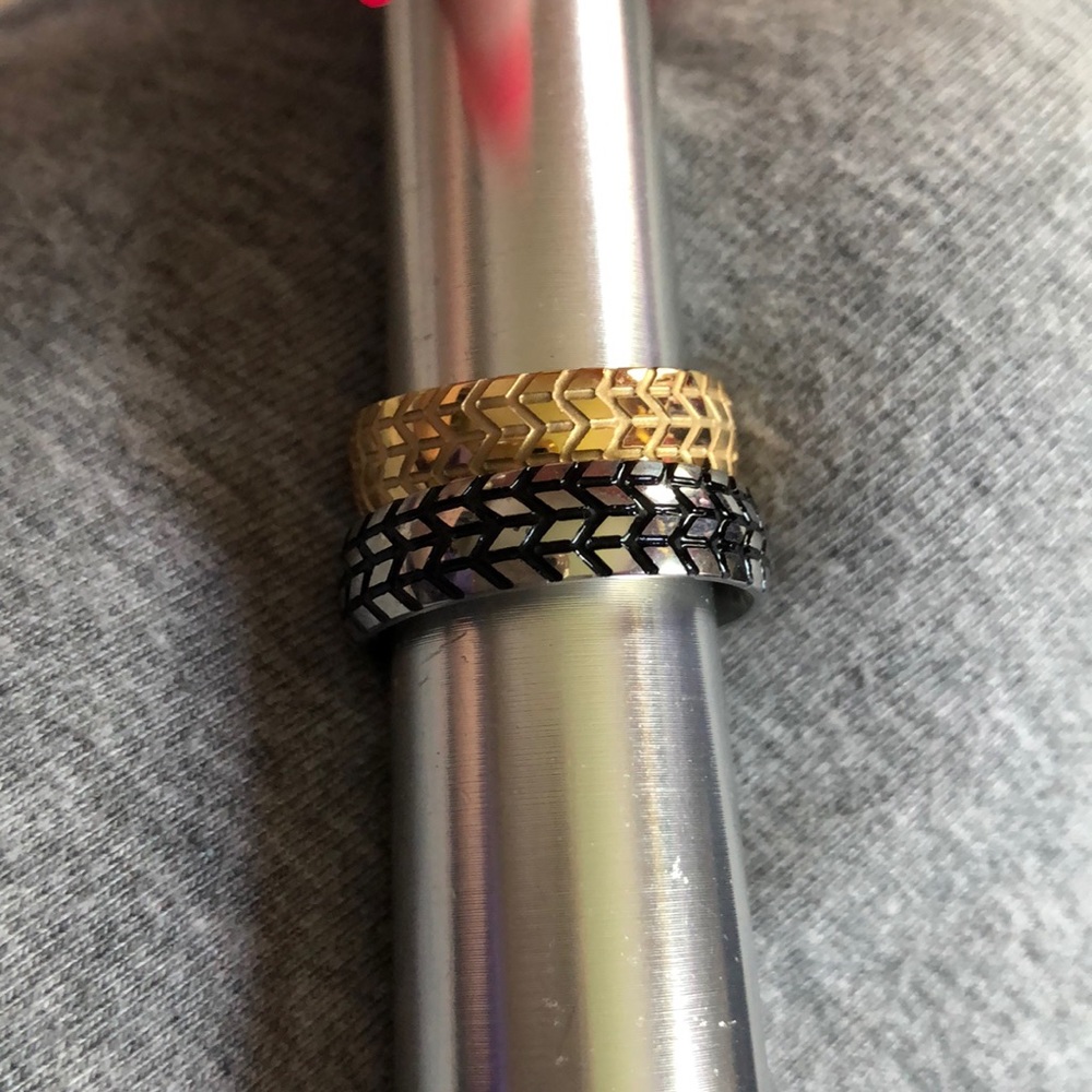 New Wedding Tire Ring for Men Size 13, 10.5, 8